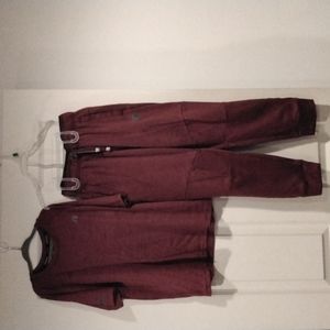 Boys maroon sweat set size 10/12